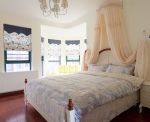 118平三居地中海风格卧室床头装饰图片