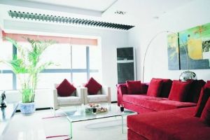 沙发与绿植巧搭配，给你一个新鲜的家！