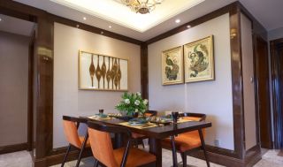 200平四室两厅东南亚风风格餐厅家装装修设计效果图