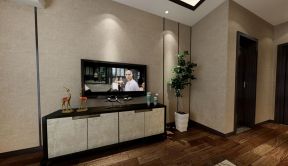 300平别墅新中式风格客厅电视柜家装图片