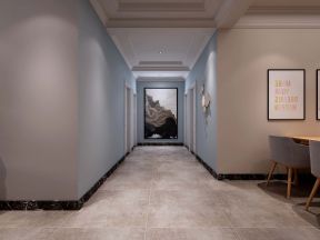 四居室160平现代风格过道走廊家装图片赏析