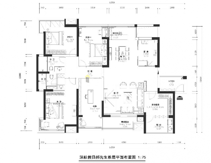 深航假日名居户型图图片