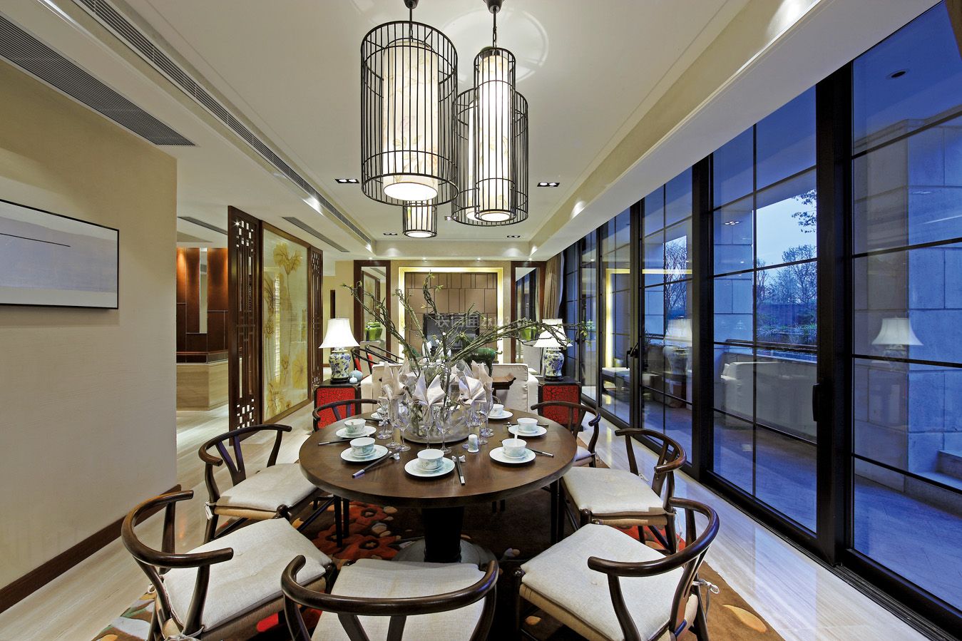 新中式餐厅装修效果图 新中式餐厅装修效果图欣赏