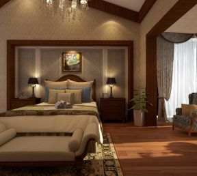美式卧室装修效果图大全2020图片 美式卧室装修效果图片 