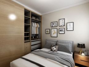85平米新中式风格二居室卧室装修设计效果图欣赏