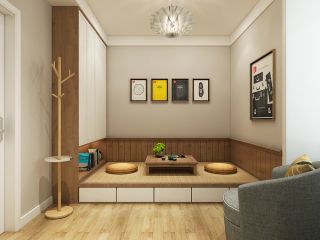 68平米二居室现代风格榻榻米装修设计效果图欣赏