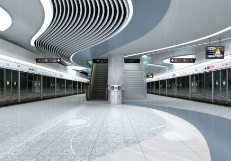 5000平米现代风格车站装修设计效果图