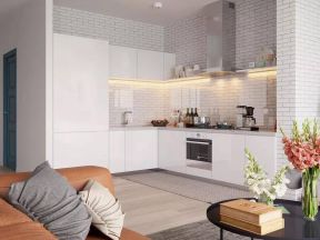 45平北欧混搭小公寓厨房装修设计效果图