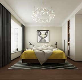 66平米小户型现代风格卧室装修设计效果图大全