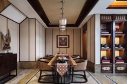 别墅227平东南亚风格餐厅装修设计图