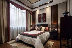 别墅227平东南亚风格卧室装修设计图