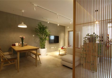 博瑞都市花园日式风格122平三居室装修效果图