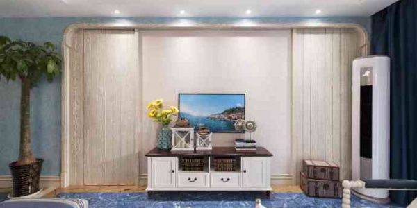 110平米三居室美式风格装修设计效果图案例
