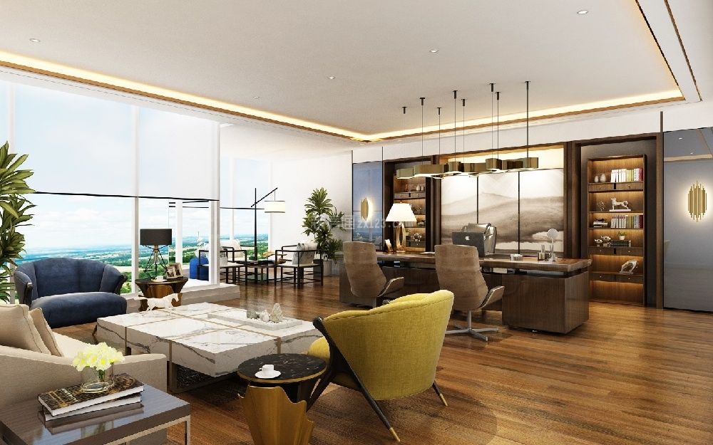 900平米现代风格办公室装修效果图