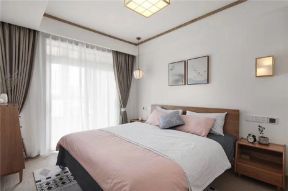 日式风格卧室床头创意壁灯效果图片