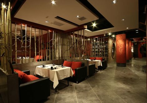 湘粤传说餐厅2300平米混搭风格装修效果图
