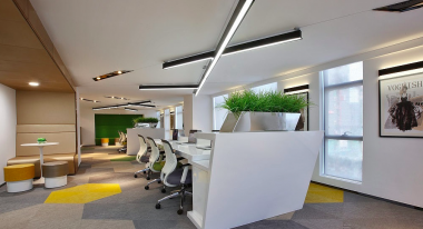 腾飞大厦科技公司办公室现代风格300平装修效果图