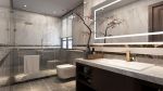 曲江池新中式风格207平米四居室装修设计效果图