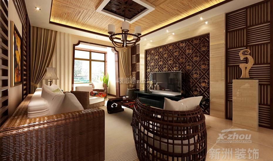 东南亚风格客厅设计 东南亚风格客厅家具 