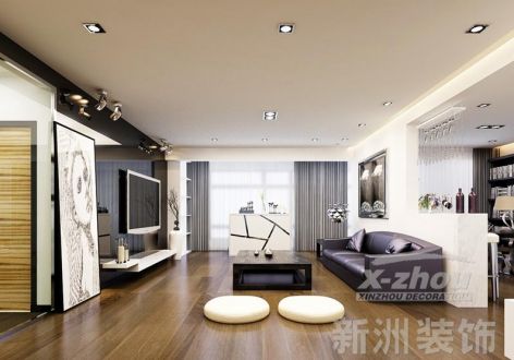 中骏西山天璟现代风格177平米四居室装修效果图