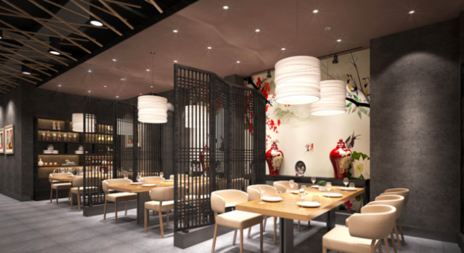 江杨路中餐厅中式风格800平装修效果图