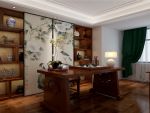 北京怡园中式风格109平米三居室装修效果图