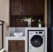 现代风格家居阳台洗衣机柜装修图片精选