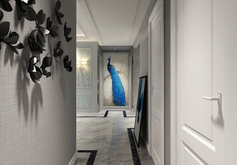 金安向日葵120平米三居室现代风格装修设计效果图