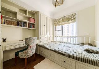 美式风格家居书房卧室整体装修图片