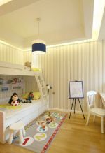 美式风格家装样板间儿童房壁纸设计图