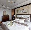 上海高档别墅卧室床头软包装修设计图