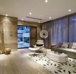上海现代风格别墅客厅装修设计效果图片