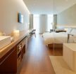 上海酒店客房浴室玻璃隔断装修图片