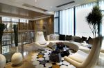 上海别墅休闲区弧形沙发装修设计效果图片