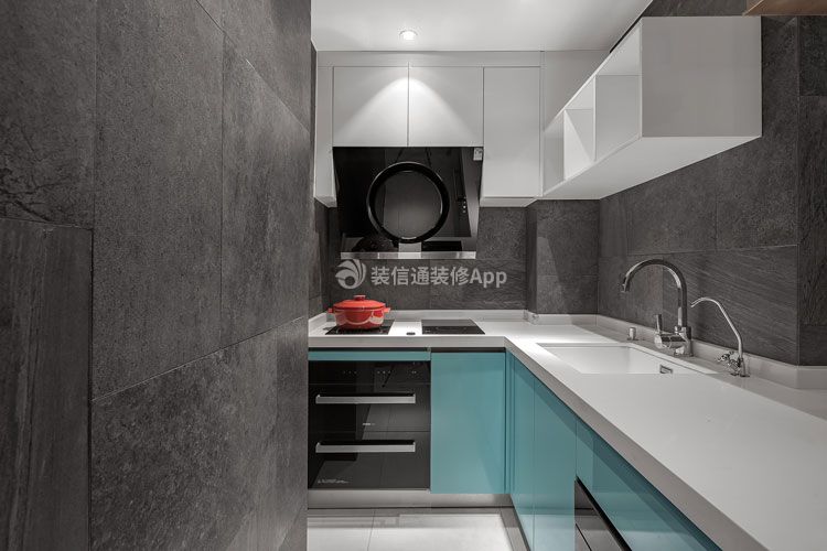 四居130平新中式风格厨房装修效果图
