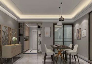 水镜新界120平三居室现代风格装修设计效果图