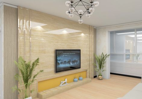 狮子沟小区124平米三居室现代风格装修设计效果图