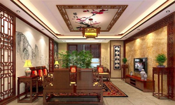 中式客厅装修风格效果图