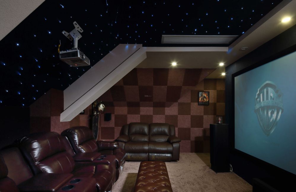 投影电视背景墙 投影背景墙