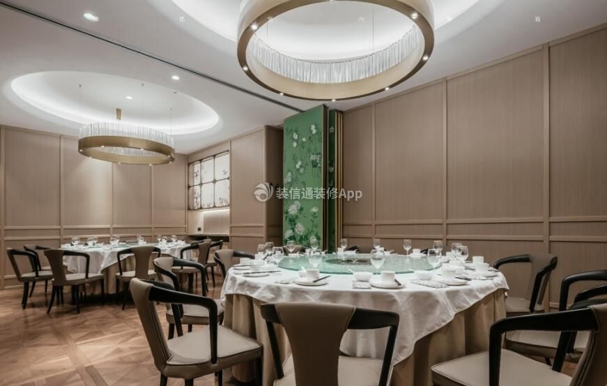 上海餐饮店中餐馆吊灯装修设计效果图片