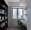 上海现代风格书房室内整体书柜装饰图片
