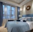 2023上海房屋装修简约卧室窗帘效果图片