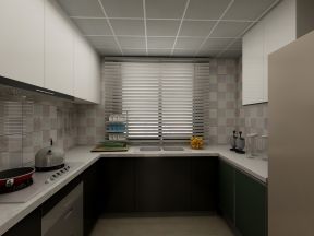 现代风格119平三居室厨房装修效果图