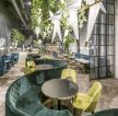 上海时尚餐饮店餐厅创意沙发设计装潢图片