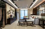 先河国际社区146平新中式风格三居室装修设计效果图案例