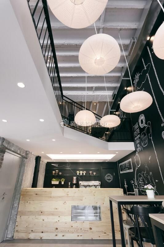 杭州工业风格咖啡厅店面装修设计图片