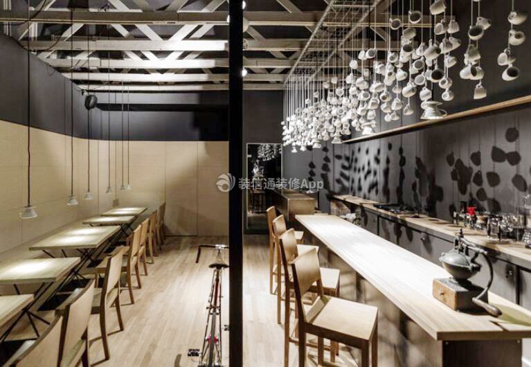 杭州小型咖啡厅店面装修装饰效果图