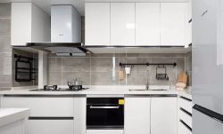 120平米混搭风格三居室厨房橱柜装修效果图