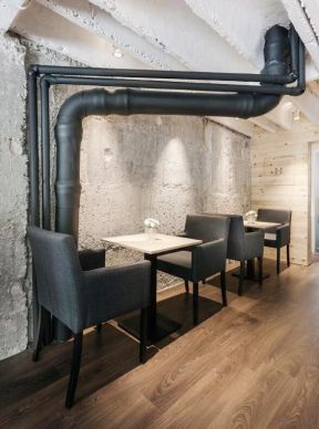 杭州工业风格小型咖啡厅装修装潢图片