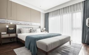 杭州高端别墅卧室地毯装修设计图2023